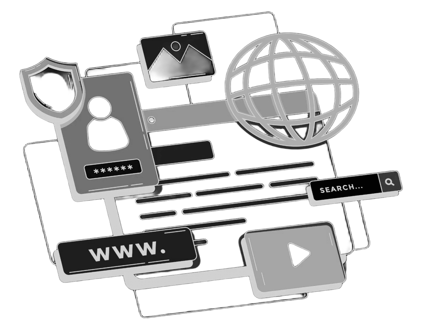 المواقع الالكترونية 2 أيقونات متعلقة بالويب (تصميم المواقع)